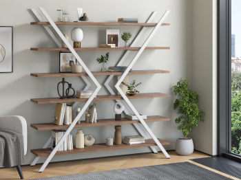 Стеллаж Айсберг Лофт ИКС белый