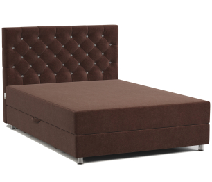 Кровать тахта односпальная с подъемным механизмом и матрасом Шармэль Люкс 90, велюр