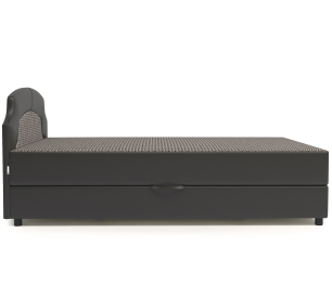 Кровать тахта Шарм 90 с подъемным механизмом, рогожка / экокожа