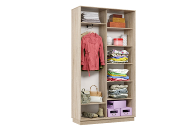 Шкаф-купе Премьер Лайт 03  Мини (08;08) двухдверный