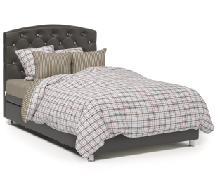 Кровать тахта Премиум Люкс 90 с подъемным механизмом, рогожка /экокожа