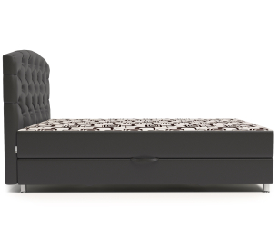 Кровать тахта Премиум Люкс 90 с подъемным механизмом, шенилл / экокожа