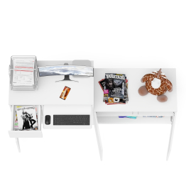 Компьютерный стол ящик и дверка Мори МС-1 левый с широкой тумбой 900