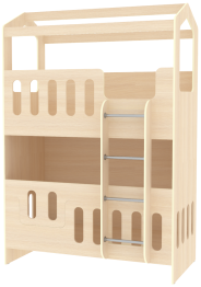 Двухъярусная кровать Сказочный домик ДС-30 80x160