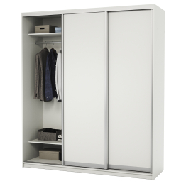 Шкаф-купе 3-х дв. Премиум с полками и со штангами 180х60х220