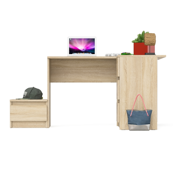 Угловые, Угловой компьютерный стол Мори МС-16 правый с тумбой ТМП400