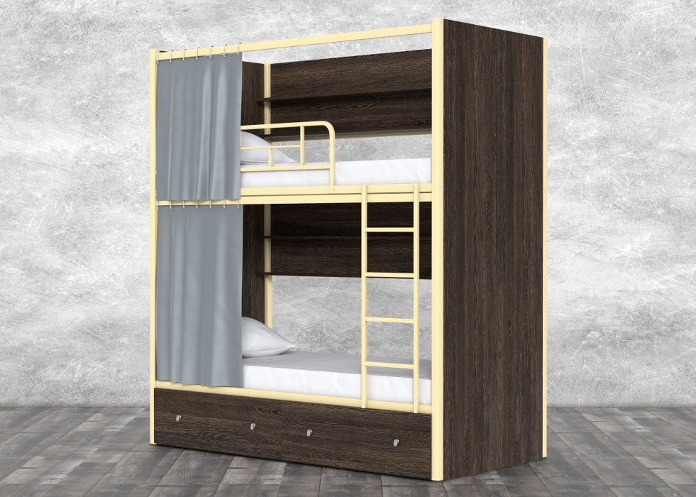 Кровати двухъярусные, Двухъярусная кровать СамСон Слоновая кость