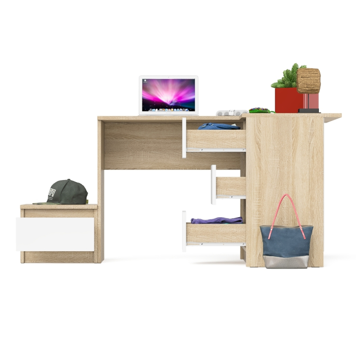 Угловые, Угловой компьютерный стол Мори МС-16 правый с тумбой ТМП400