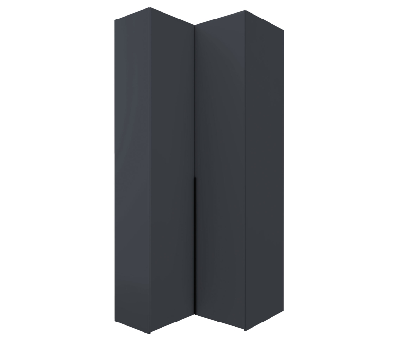 Для одежды, Шкаф угловой Лаура Серый уголь