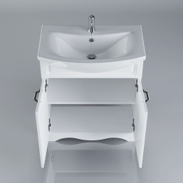 Тумба с раковиной  Francesca Avanti Империя 50 белый (2 двери, ум. Уют 50)