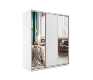 Шкаф-купе Экспресс Медиум (2 зеркала) трио 2400 x 2400 x 600