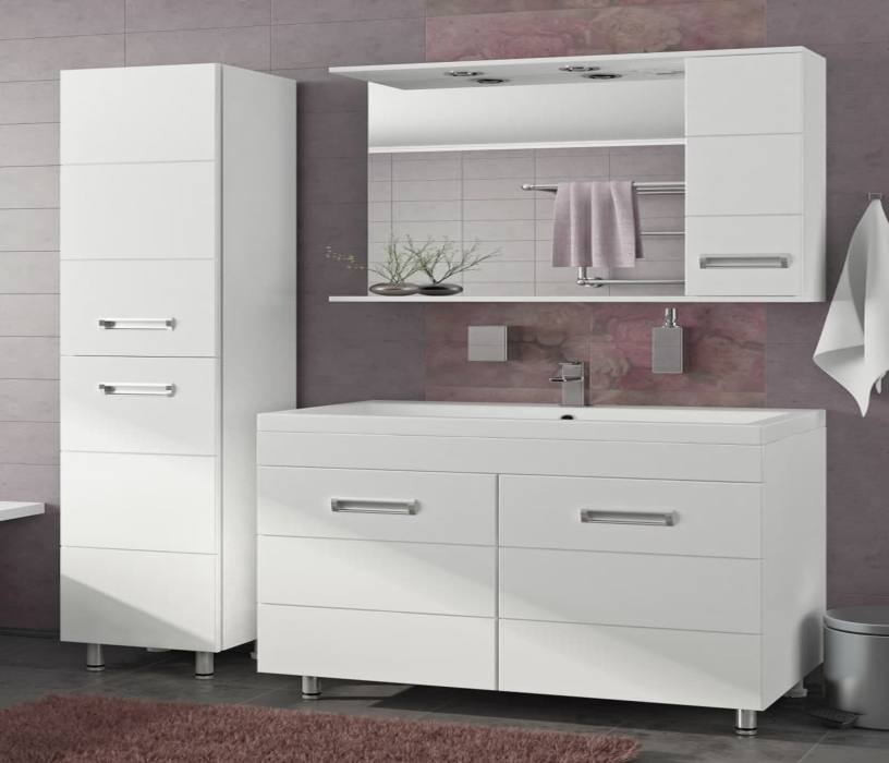 Тумбы с раковиной для ванны, Тумба с раковиной Francesca Avanti  Кубо 80