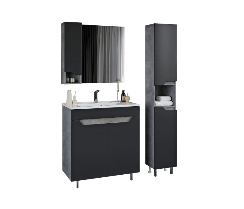 Шкафы с зеркалом, Зеркало-шкаф Francesca Avanti Венеция Неаполь 80  (левый)