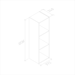 Стеллаж 124х37 Феликс
