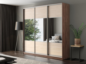 Шкаф-купе Айсберг 240 ШАМОНИ ТЕМНЫЙ (шамони светлый/комбинированный)