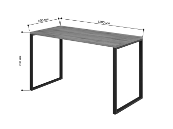 Стол письменный Айсберг Лофт 03 Черный
