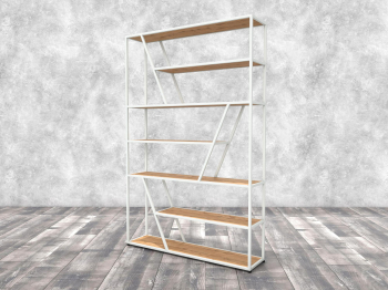 Стеллаж Айсберг Лофт 130х200 Белый