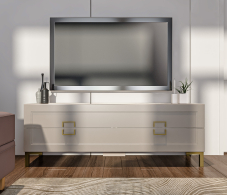 ТВ-тумбы, Тумба под телевизор Ассоль СБ-3433 Кашемир серый/МДФ Кашемир