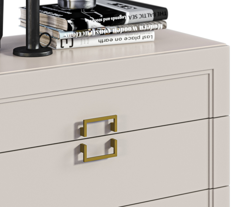 Комоды, Комод Ассоль СБ-3434 Кашемир серый/МДФ Кашемир