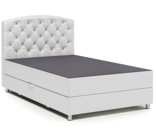 Кровать тахта Премиум Люкс 90 с подъемным механизмом, рогожка / экокожа