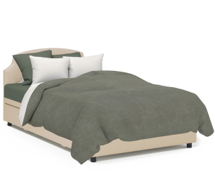 Кровать тахта Шарм 90 с подъемным механизмом, шенилл/экокожа