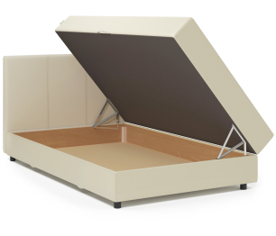 Кровать тахта Классика 90 с подъемным механизмом, рогожка / экокожа