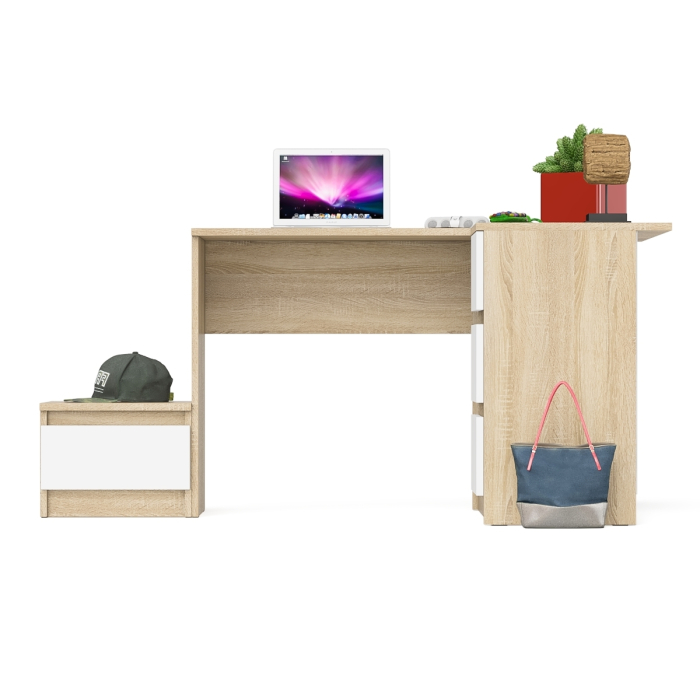 Угловые, Угловой компьютерный стол Мори МС-16 правый с тумбой ТМП400