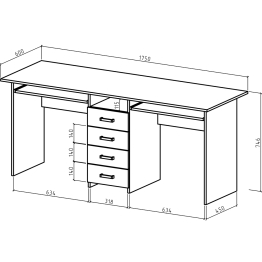 Письменный стол Лайт-11К