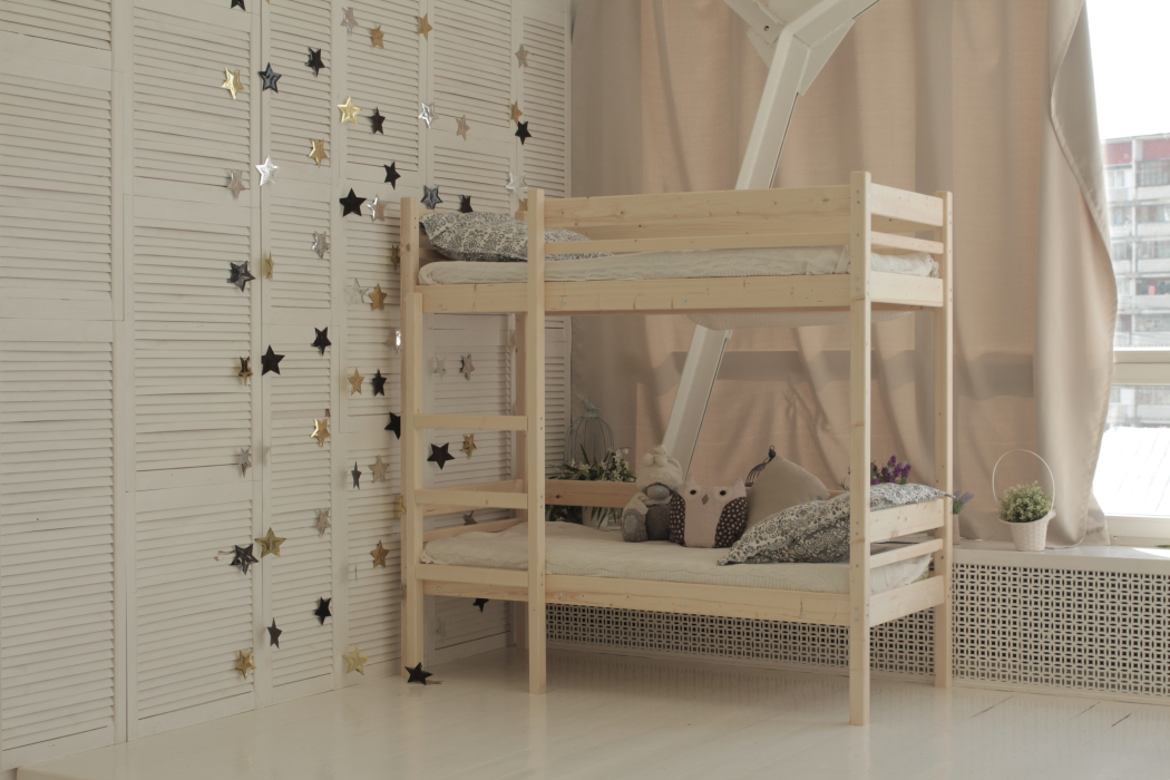 Кровати двухъярусные, Детская двухъярусная кровать Дональд 80х190