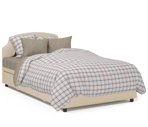 Кровать тахта Шарм 90 с подъемным механизмом, рогожка/экокожа