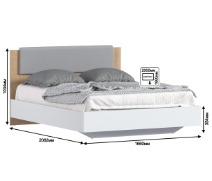 Кровать Мальта СБ-3270 с матрасом Тропикана-Боннет плюс 1600*2000