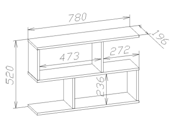 Настенная полка ПК-2