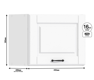 Регина шкаф навесной 1 дв 45х36 см