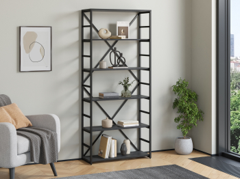 Стеллаж Айсберг Лофт 80/6-2 Черный