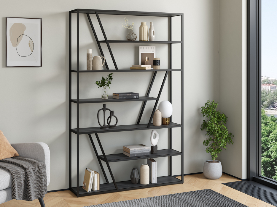 Открытые, Стеллаж Айсберг Лофт 130х200 Черный