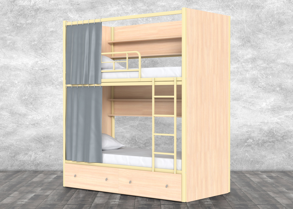 Кровати двухъярусные, Двухъярусная кровать СамСон Слоновая кость