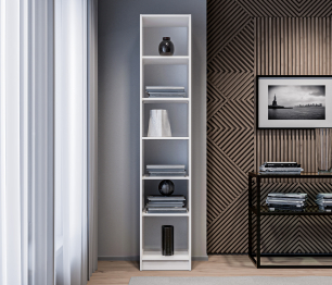 Стеллаж Твин СБ-3372 Белый