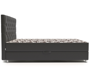 Кровать тахта Шармэль 90 с подъемным механизмом, шенилл / экокожа