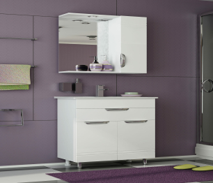 Тумба с раковиной   Francesca Avanti Доминго 50 с ящиком (ум. Como 50)