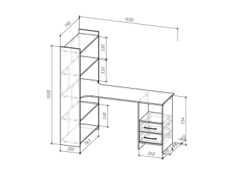 Стол школьный Браун