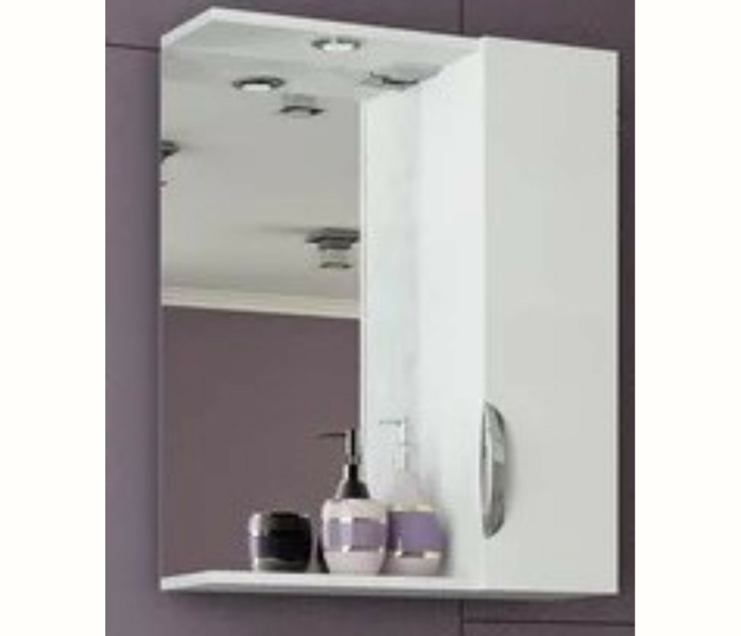 Зеркала для ванных комнат, Шкаф-зеркало  Francesca Avanti Доминго 50 белый правый