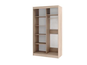 Шкаф купе РИФ-2 ЗЕРКАЛО вариант 3 габарит 900х600х2000