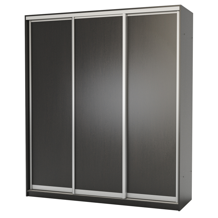 Шкафы-купе, Шкаф-купе 3-х дв. Премиум с полками и со штангами 190х60х220