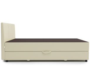 Кровать тахта Классика 90 с подъемным механизмом, рогожка / экокожа