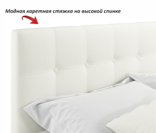 Мягкая кровать Selesta 1600 с матрасом ГОСТ с подъемным механизмом