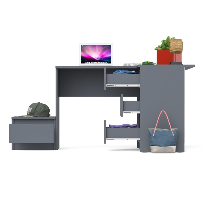 Угловые, Угловой компьютерный стол Мори МС-16 правый с тумбой ТМП400