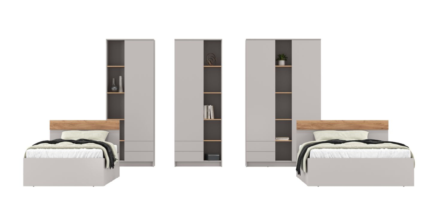 Для одежды, Шкаф комбинированный Прайм 89.03 правый