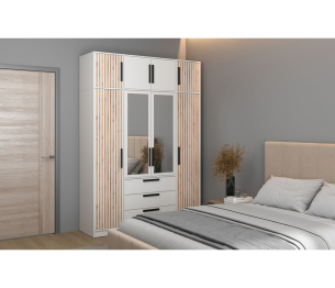 Шкаф для одежды Вегас 83.07 + антресоль 83.10