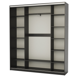 Шкаф-купе 3-х дв. Премиум комбинированный 240х45х220