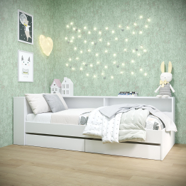 Набор Кровать Ксения 900 с ящиками и прикроватным блоком